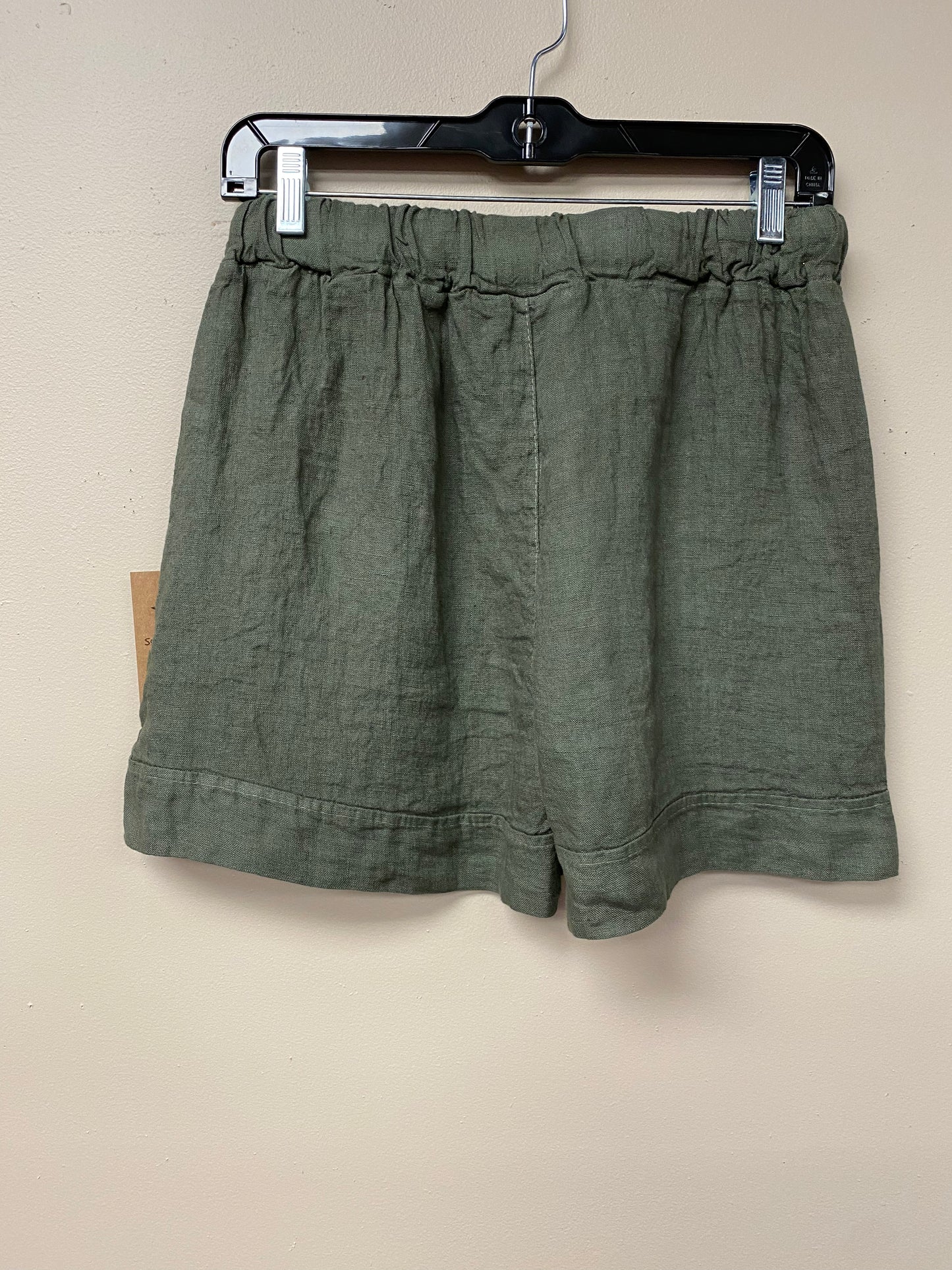 Italian drawstring linen shorts