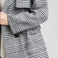 Glen-check patterned coat