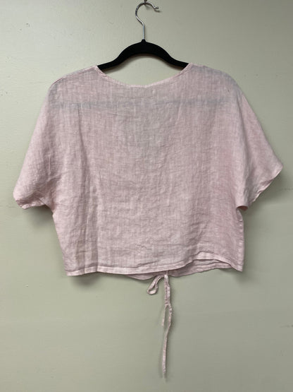 Italian Linen cinched blouse, top