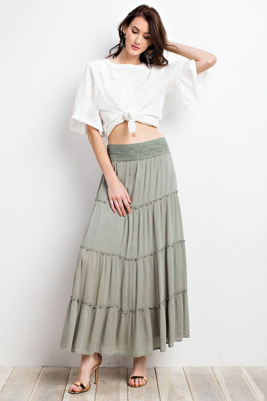 Layered Maxi Skirt