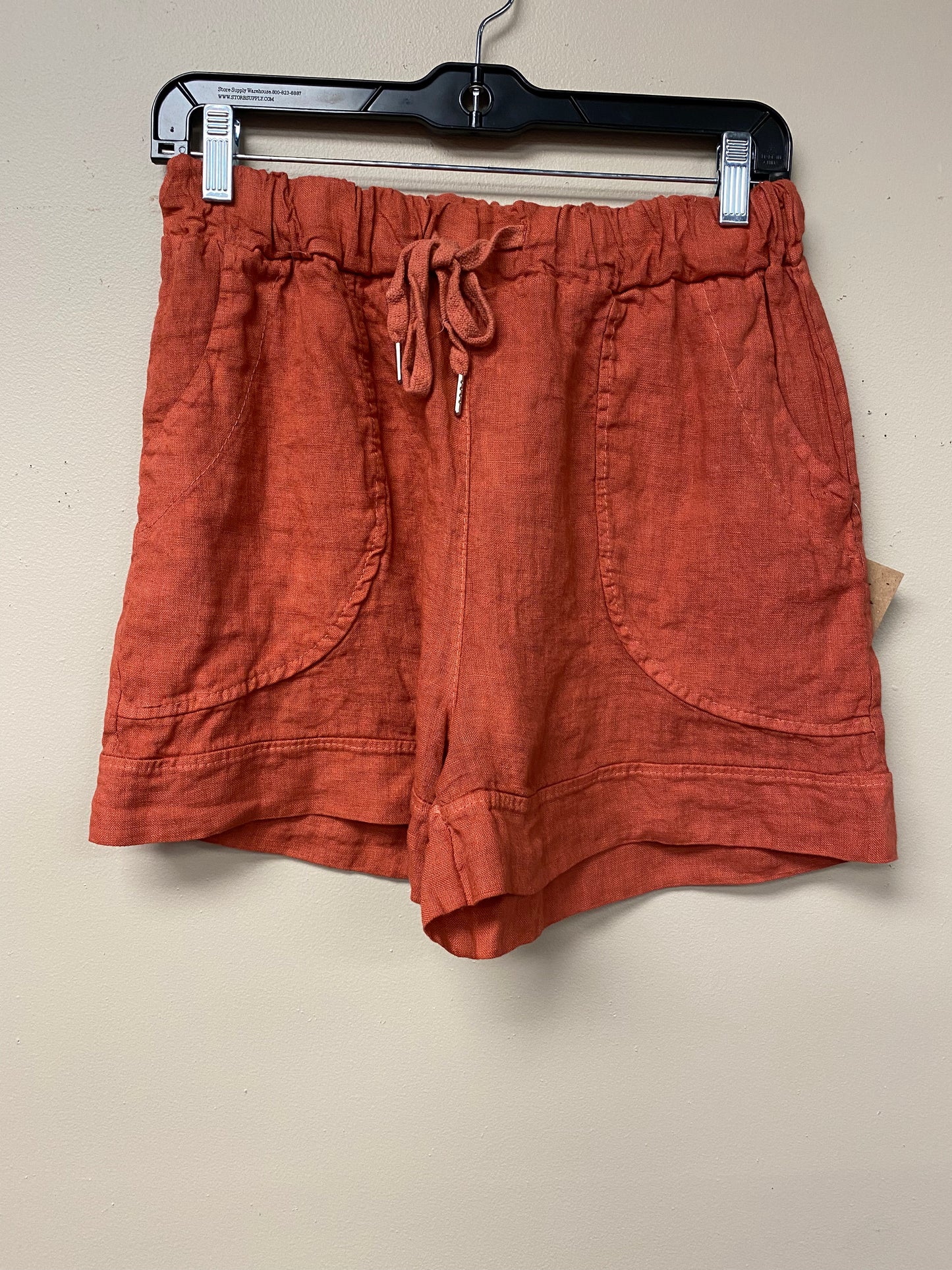 Italian drawstring linen shorts