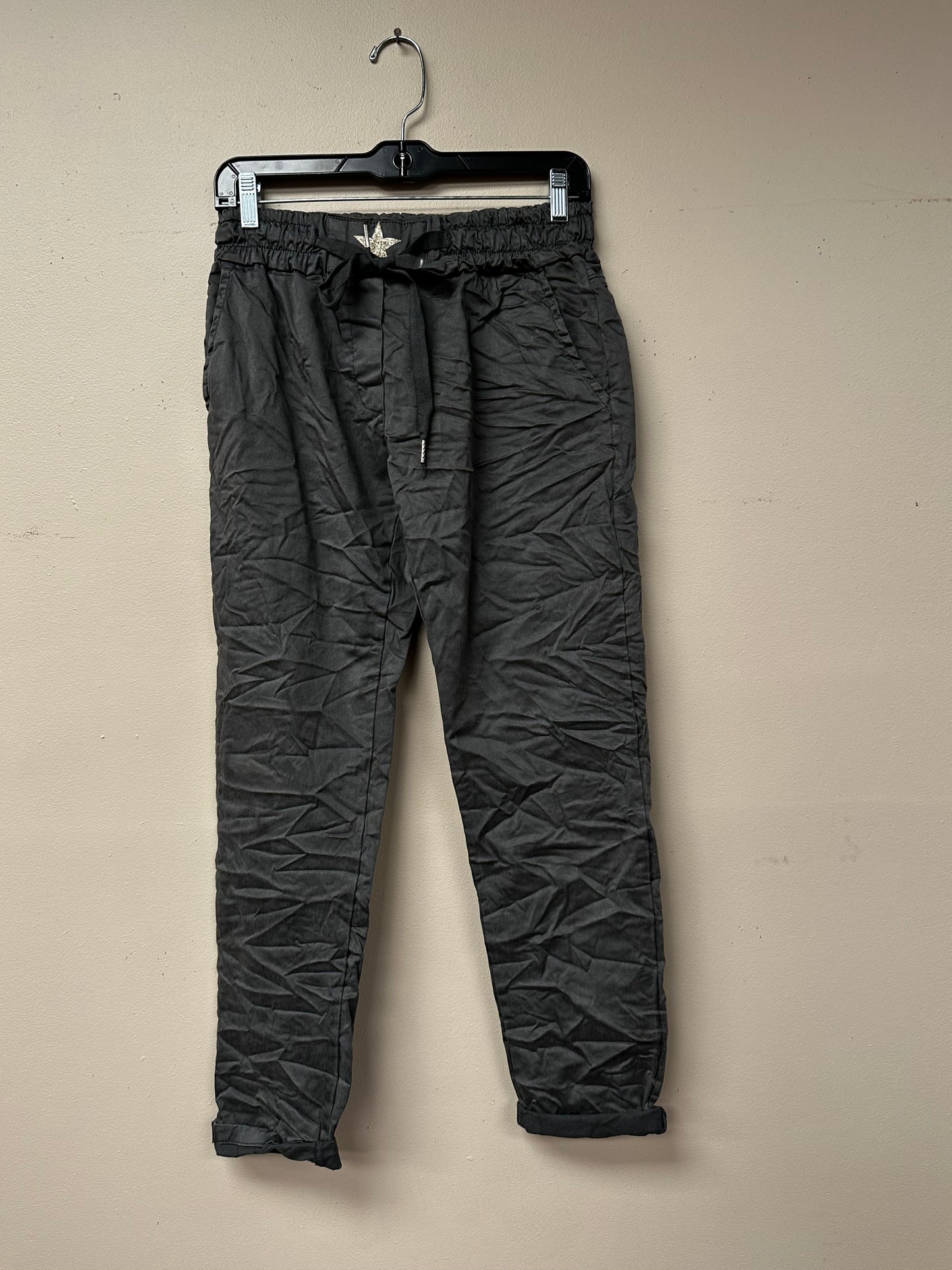 Italian star drawstring joggers.