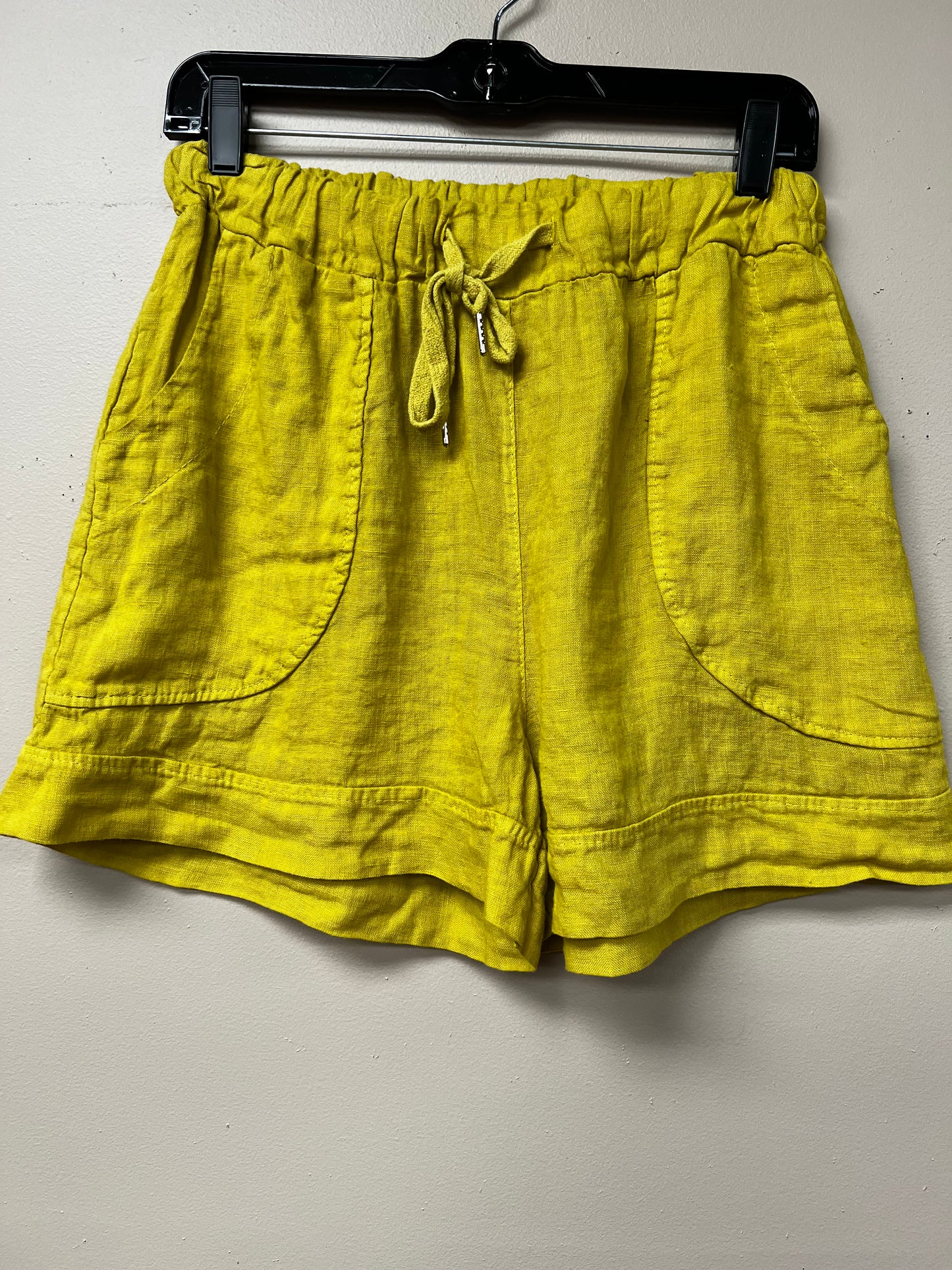 Italian drawstring linen shorts