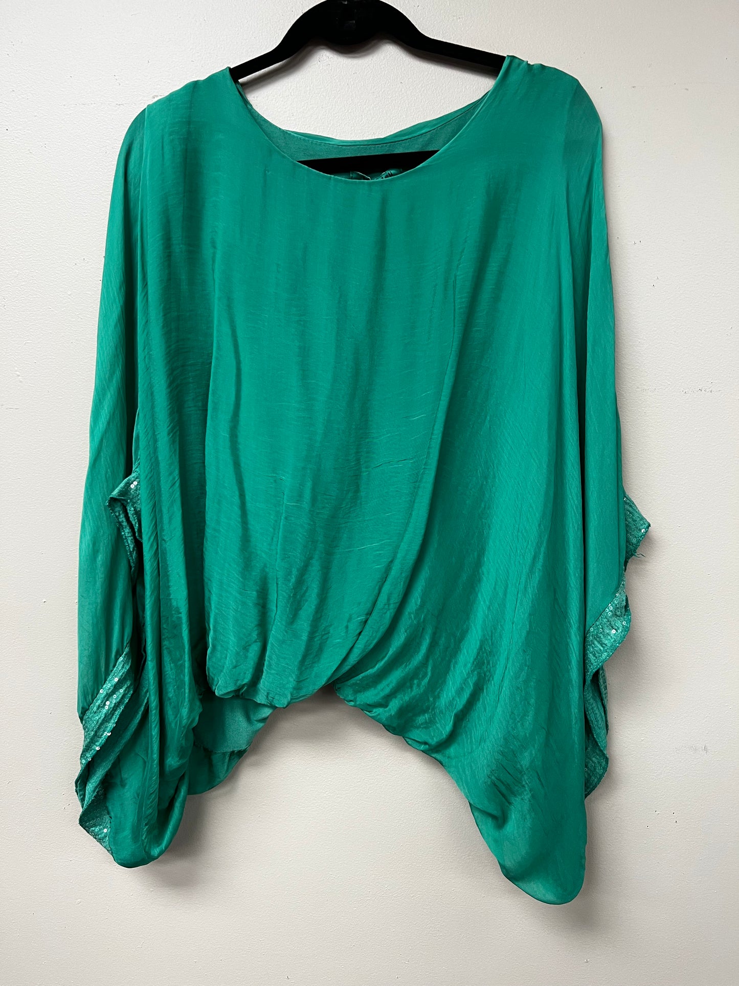 Italian, silk caftan top