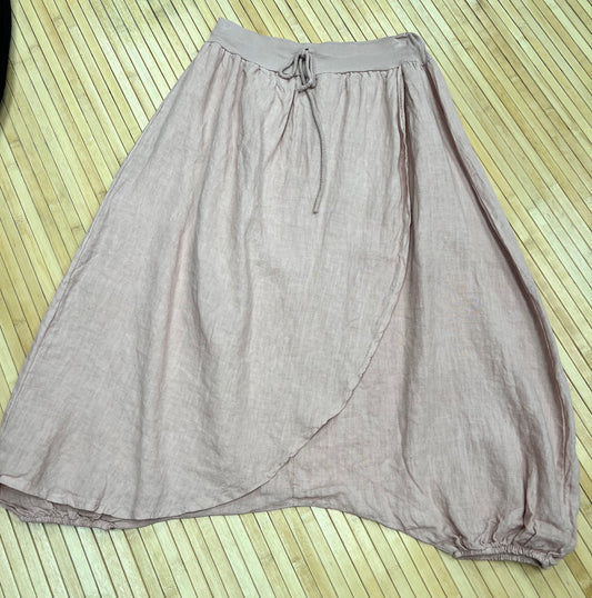 Italian linen skirt pant.