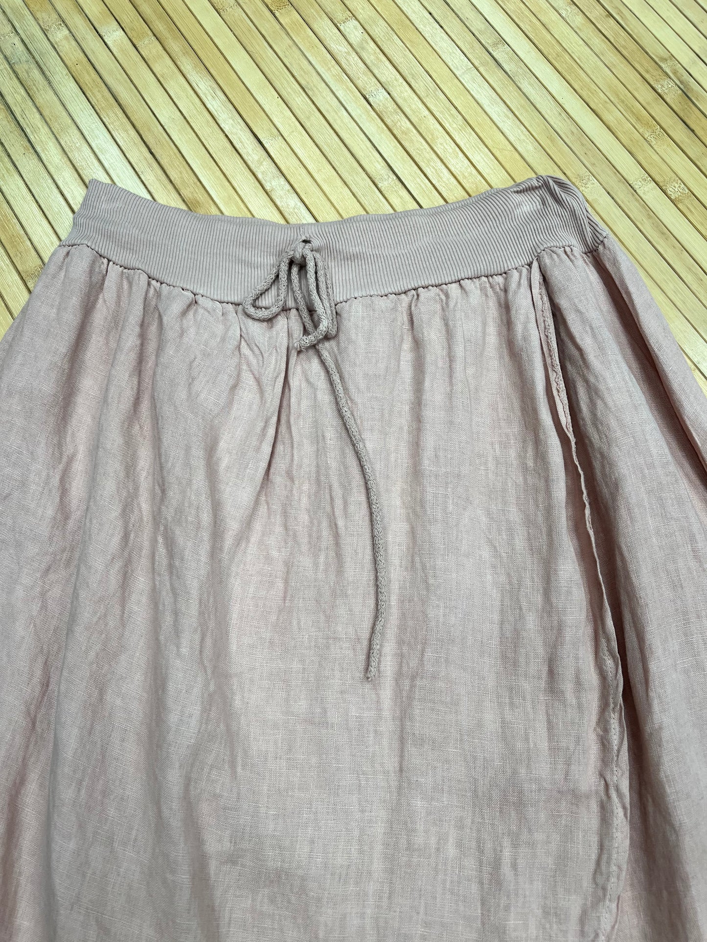 Italian linen skirt pant.