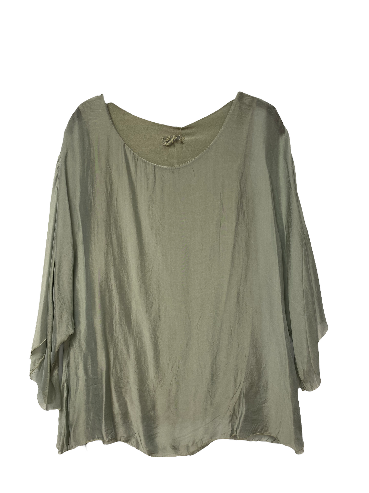 Italian, silk caftan top