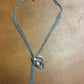 Sterling Silver pearl aquamarine crystal quartz chain necklace