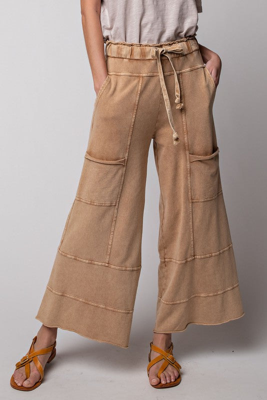 Feeling great Terry Knit Wide  Leg Pants