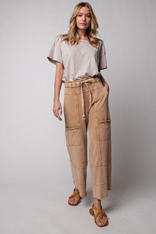 Feeling great Terry Knit Wide  Leg Pants