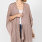 Solid Color Ruana Kimono