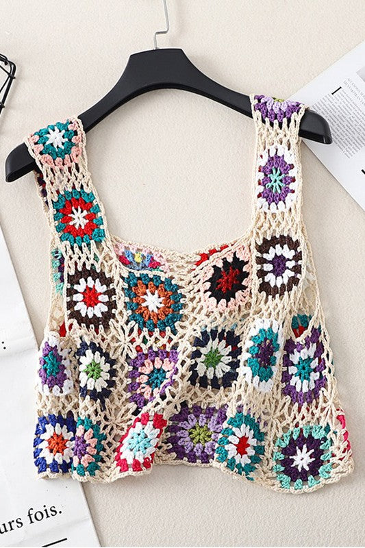Knit Crochet crop top