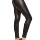 Faux Leather  Fur Lined Leggings