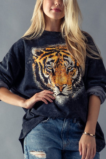 Tiger Graphic Sweatshirt
