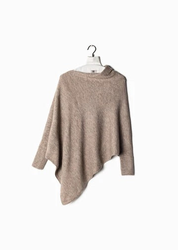 Triangle Poncho with sleeves.