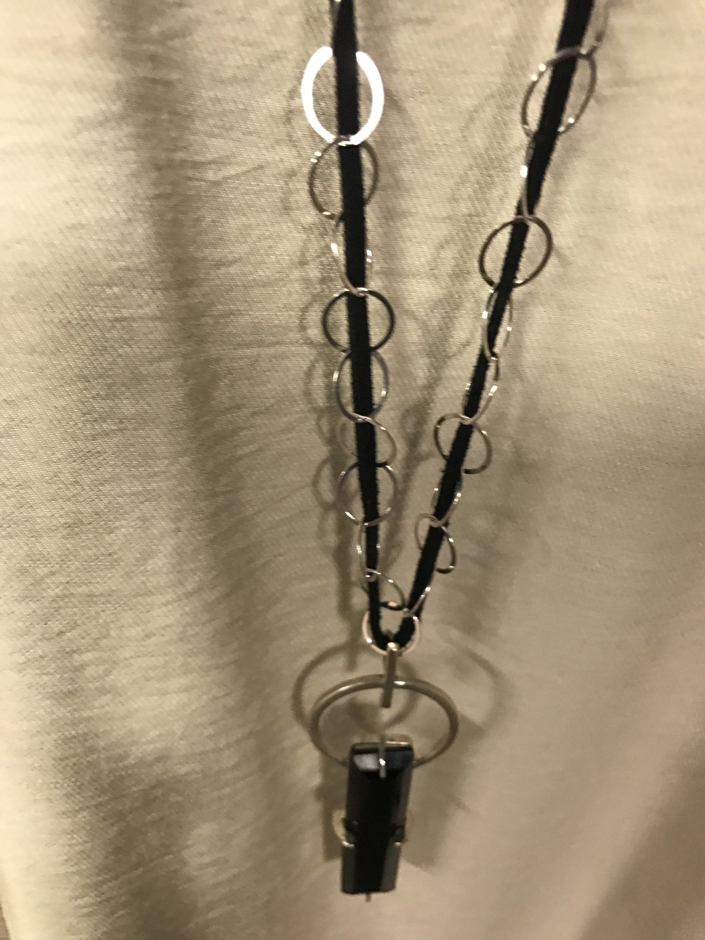 Obsidian crystal sterling silver long necklace.