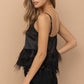 Tiered Feather Cami Tank