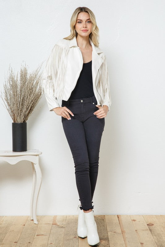 Moto Fringe Jacket