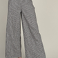 Hounds tooth wide leg pants..