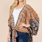 Multi Pattern Kimono Front Tie Cover-Up