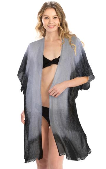 Viscose Lurex Cover Up Kimono