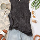 Vintage mineral washed sleeveless top.